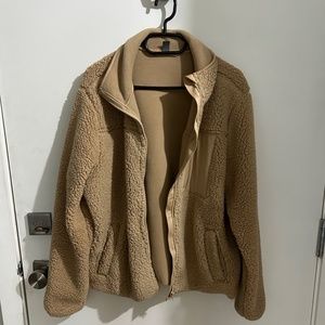 Light Brown Women’s Sherpa Jacket